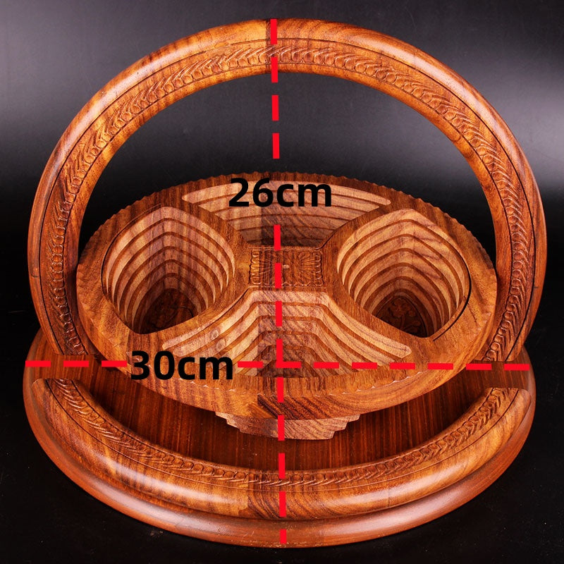 Houten Fruitschaal | Handgesneden Design | Ambachtelijk Hout | Duurzaam & Uniek