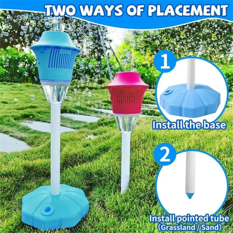 Bubbellamp met LED Licht & Muziek | Lekvrij & Draagbaar | 30x19 cm
