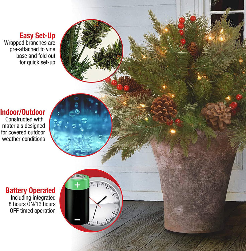 Kerst Decoratie Arrangement | Met LED Verlichting | 45 cm | Voor Binnen & Buiten