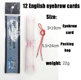 Wenkbrauw Sjabloon Kit | 12-delig Brow-Mapping Systeem | Perfecte Symmetrie