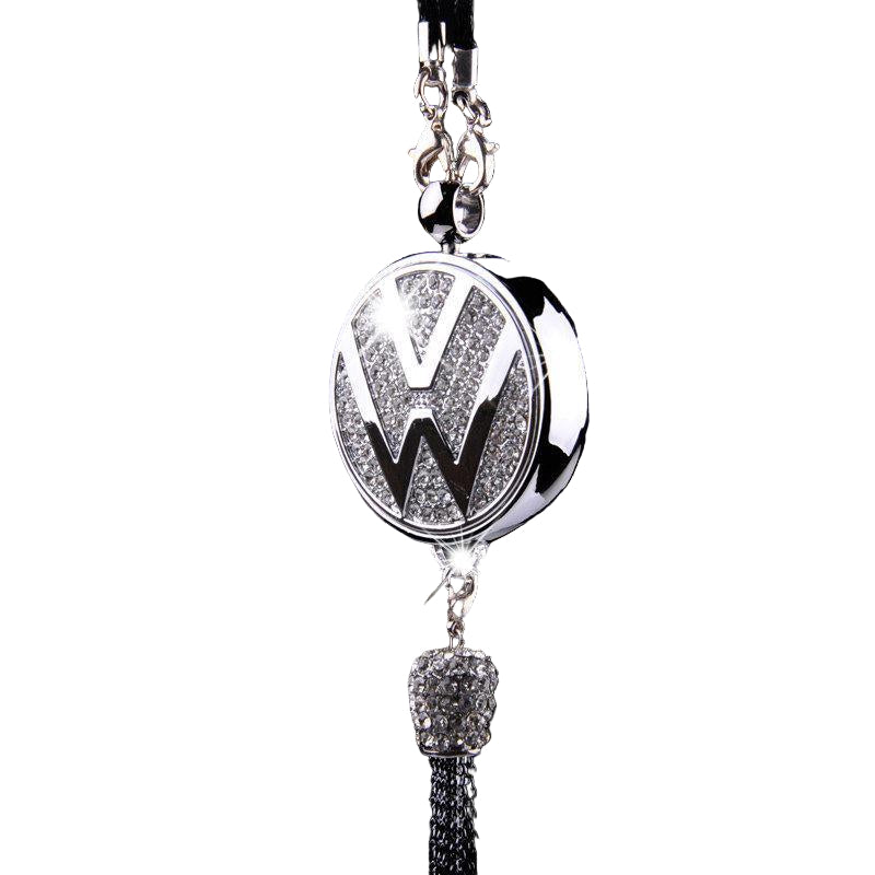 Auto-logo parfumhanger | Kristal & zinklegering | Sprankelende decoratie & cadeau-idee
