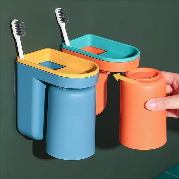 Tandenborstelhouder | Zelfklevend | ABS Kunststof | Compact Wandontwerp