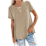 Lotte™ Blouse Met Korte Mouwen en V-hals