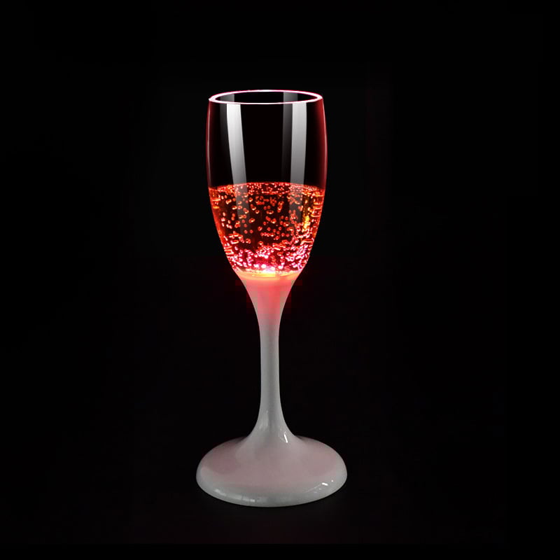 LED Wijn- en Champagneglazen | 6 Kleuren | Vloeistof Geactiveerd | Herbruikbaar | Set van 2 Stuks