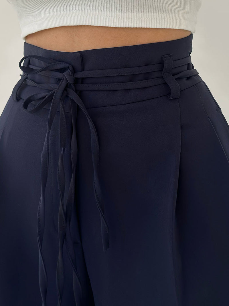 Dames High-Waist Broek | Wijde Pijpen | Comfortabele Pasvorm
