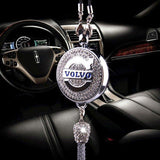 Auto-logo parfumhanger | Kristal & zinklegering | Sprankelende decoratie & cadeau-idee