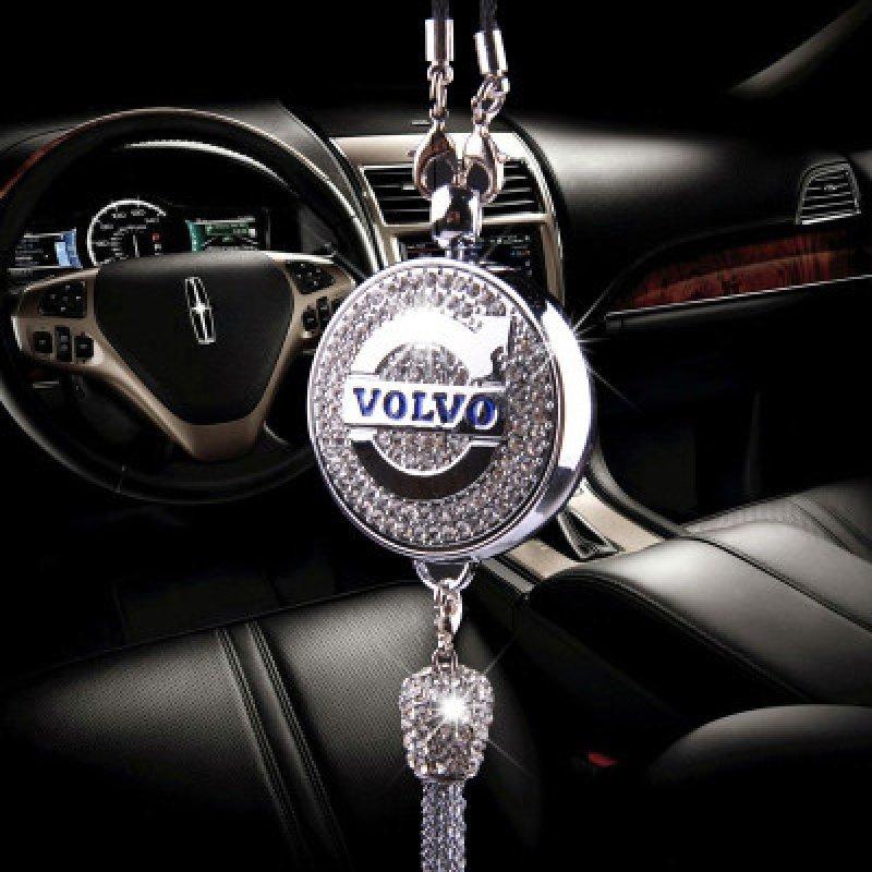 Auto-logo parfumhanger | Kristal & zinklegering | Sprankelende decoratie & cadeau-idee