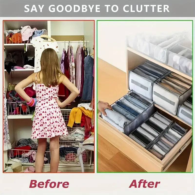 WardrobeWhiz™ Handige Kledingorganizer voor Jouw Kast | Efficiënt en Ruimtebesparend