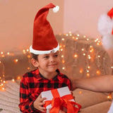 Kerstman Hoed | Zingend & Dansend | Beweegbaar met Muziek | Rood Pluche | 45 cm