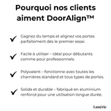 Deur Afsteltool | Naadloze Deuruitlijning | Versterkt Aluminium 8mm