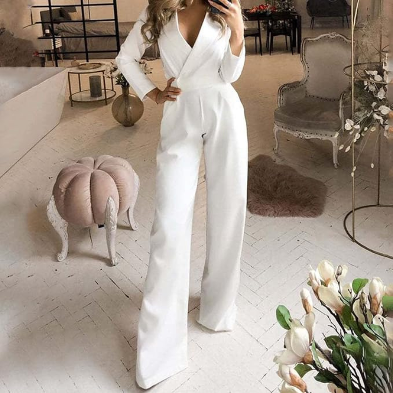 Formele Wrap Jumpsuit voor Vrouwen | Werk