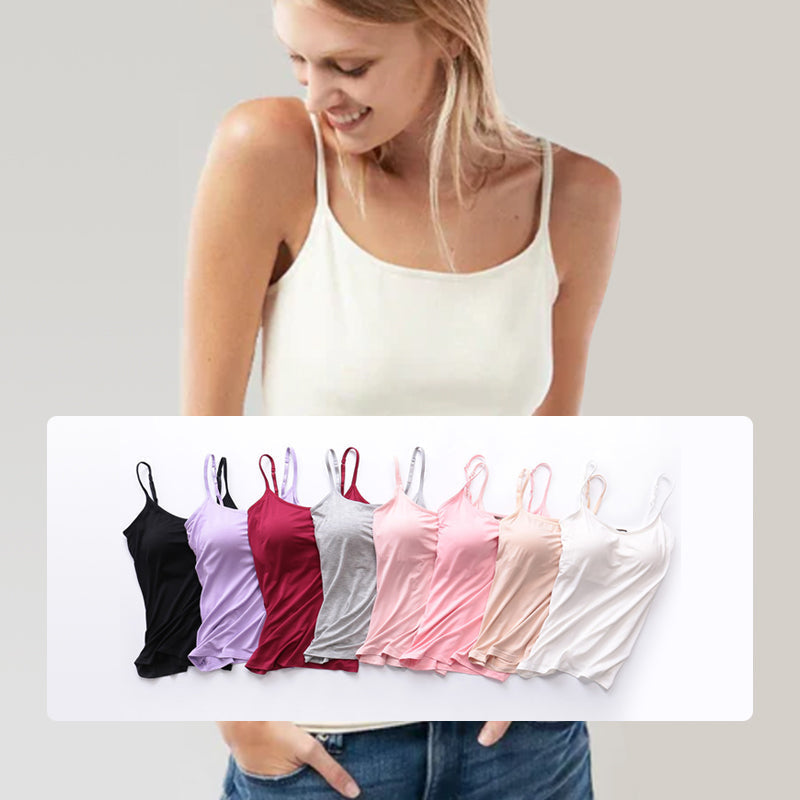 ComfortabelDragen™ Profiteer van 50% korting op deze comfortabele tanktop met ingebouwde bh.