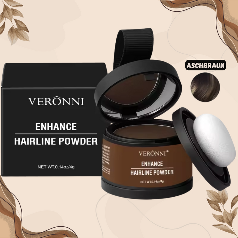 Haarpoeder voor Dekkende Haarlijn & Wenkbrauwen | Waterproof & Langhoudend | Compact Reisset 4 g