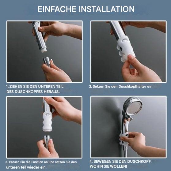 DoucheGrip™ Gereedschapsloze Installatie