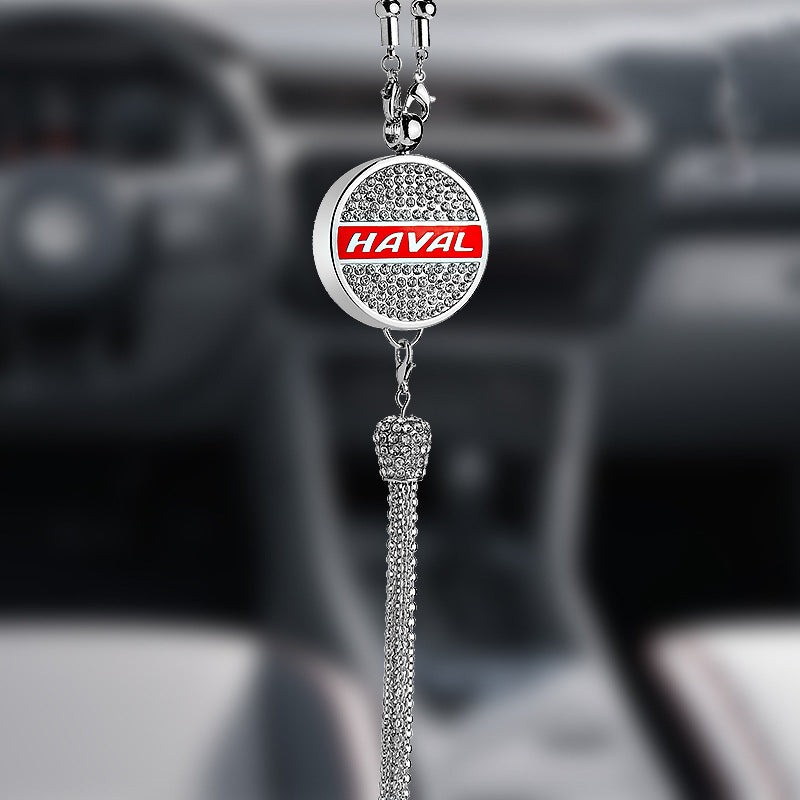 Auto-logo parfumhanger | Kristal & zinklegering | Sprankelende decoratie & cadeau-idee