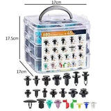 Auto Retainer Clips Set | 725-delig met Verwijdertool | Universele Pasvorm | PP Kunststof