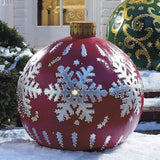 Kerst Opblaasbare Bal | Buitendecoratie | Weerbestendig PVC | 60 cm | 11 Stijlen