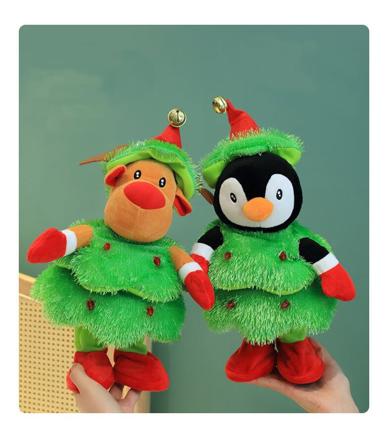 Kerst Knuffel Pop | Zingend & Dansend | Interactieve Kerstdecoratie 40cm