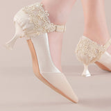 Zoey™ Kanten Hoge Hakken Strap