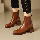 Britsestijl™ Elegante Stretch Martin Boots in Slanke Pasvorm