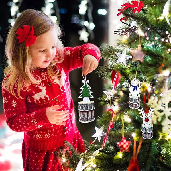 Kerst Geldhouder Ornament | Houten Decoratie | Handgemaakt Cadeau Idee