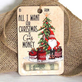 Kerst Geldhouder | Houten Decoratie | Handgemaakt Cadeau Idee
