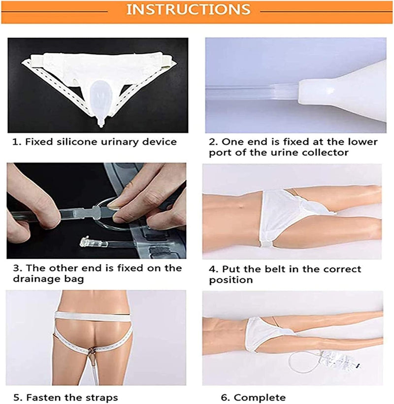 Urine Verzamelzak | Discreet & Comfortabel | Siliconen Receiver | Hoge Capaciteit