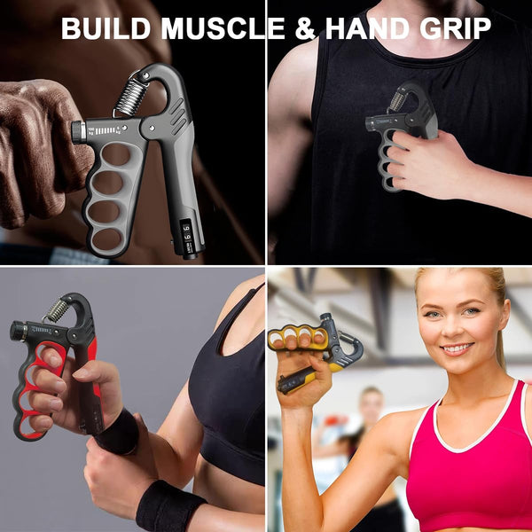 Handknijper met Teller | Verstelbare Weerstand 5–100KG | GripCore™