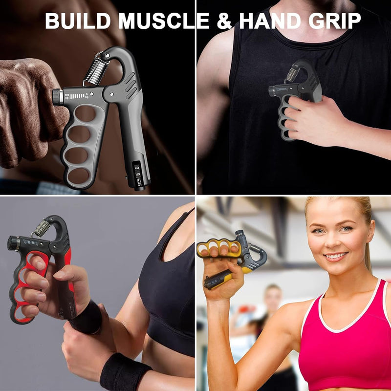 Handknijper met Teller | Verstelbare Weerstand 5–100KG | GripCore™