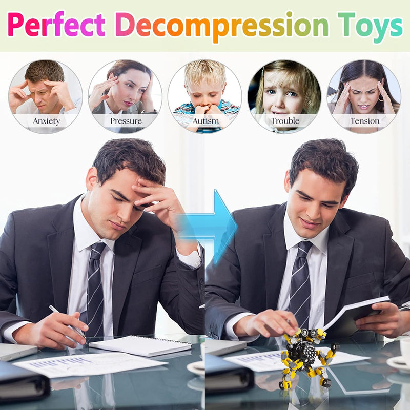 ZappelnFlex™ Stress‑verlicht Spinner Plezier