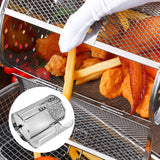 Roterende Grillkorf | 360° Warmteverdeling | RVS | 12×23 cm | Airfryer Compatibel