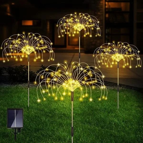 Solar Feuerwerk Lichtketting | 90 LED | Warmwit & Multicolor | IP65 | 95 cm