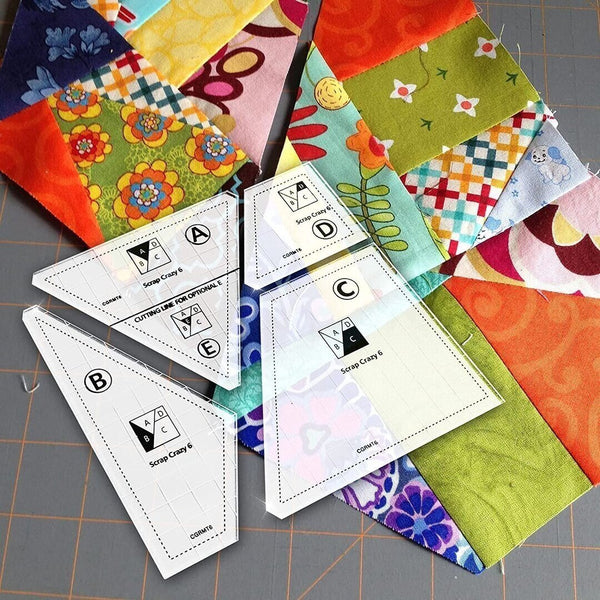 Creatieve Quilt Snijmal | Multi-Patroon | Geschikt voor Stoffen Restjes | 20 cm Quiltblokken