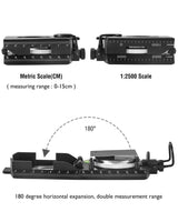 Militaire Kompas | Waterdicht | Clinometer & 360° Richtingschaal | Aluminium Legergroen