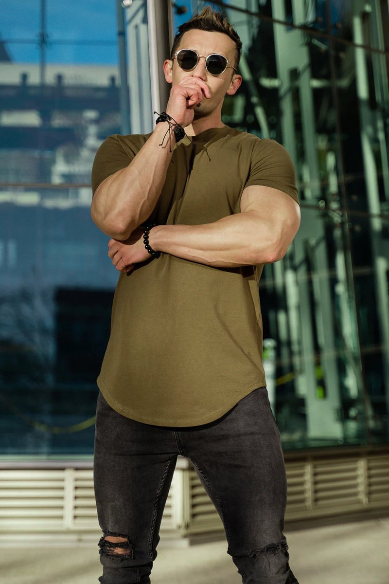 Enrico™ Essentiële Drop-Cut Shirt