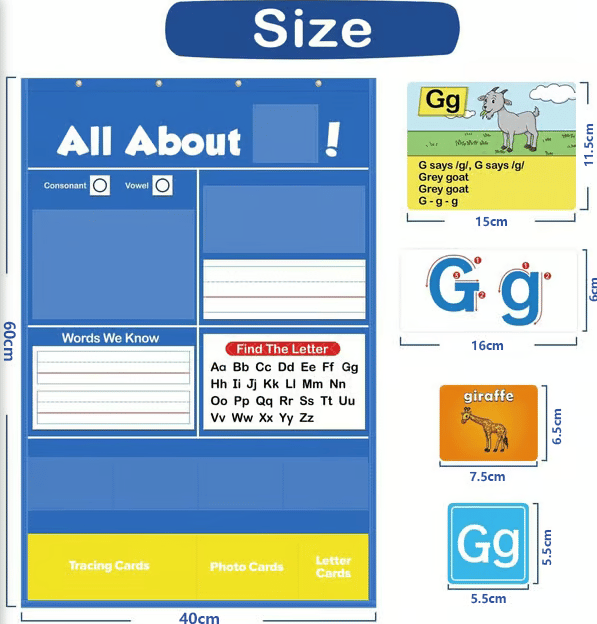 ABCWijzer™ Interactieve Leerposter | Educatief Speelplezier | Letters, Cijfers & Dieren Geluiden