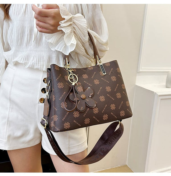 Dames Tote Tas | Vintage Design | Hoogwaardig Kunstleer | Handgemaakt | Ruim 20L | Elegante Bloemenprint