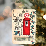 Kerst Geldhouder | Houten Decoratie | Handgemaakt Cadeau Idee