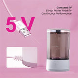 Elektrische Make-up Borstelreiniger | Automatisch Reinigen & Drogen | Compact Ontwerp 16×9cm