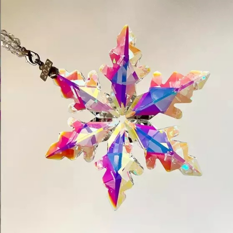 Kerst Ornament | Handgeslepen K9 Kristal | Hangend Decoratie Ornament 10,4×8,4 cm