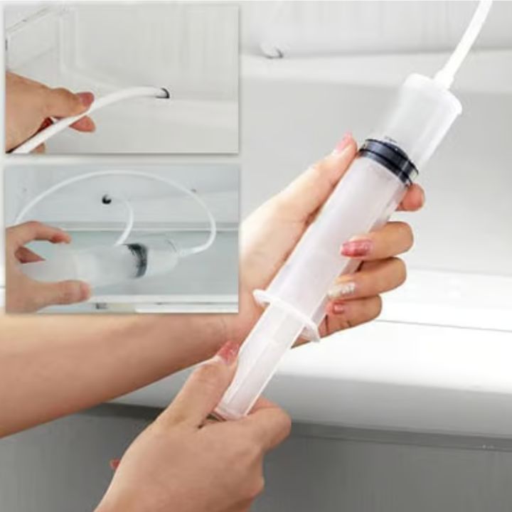 Reinigingsset voor koelkast & afvoer | Flexibele borstel & spuitfles | Hygiënische diepe reiniging