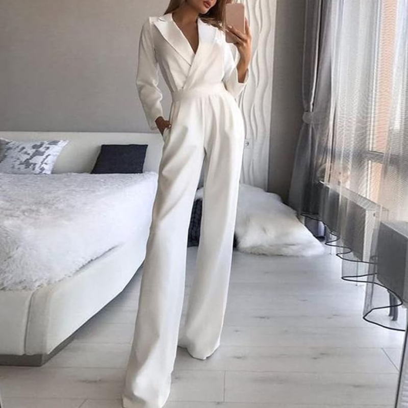 Formele Wrap Jumpsuit voor Vrouwen | Werk