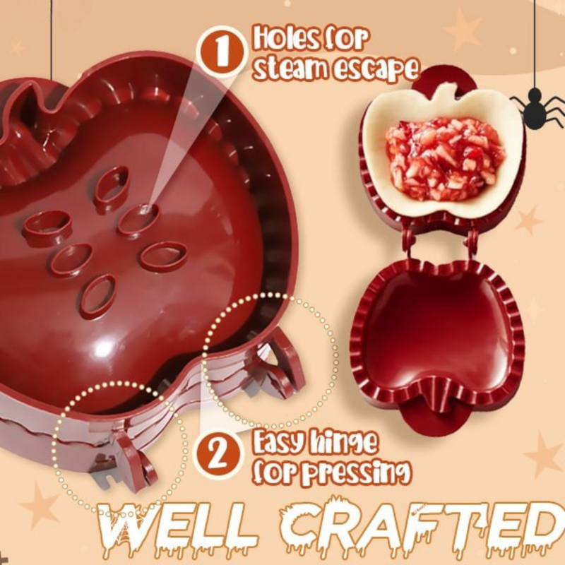 Halloween Taartvorm | Uitsteker & Press | Pompoen, Appel & Eikel | BPA-vrij ABS