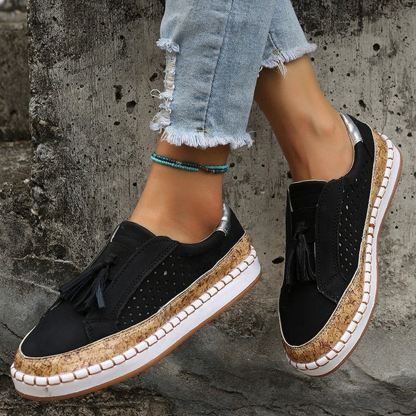 Tasselina™ – Stijlvolle dames-loafers met decoratieve kwasten