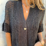 Claudia™ Gebreide Holle Cardigan