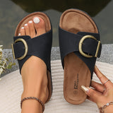 Margie | Dames Korken Sandalen | Gespsluiting Design | hoogwaardige zool | duurzame constructie