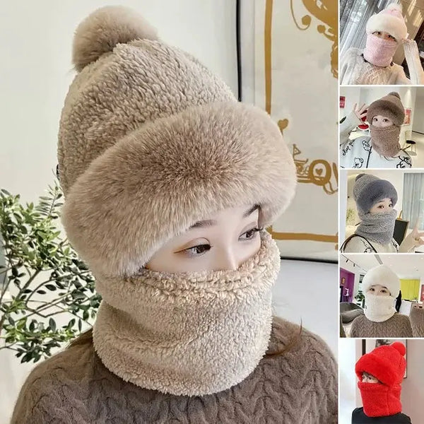 Dames Beanie Met Sjaal | Wintermuts | Winddicht & Extra Warm