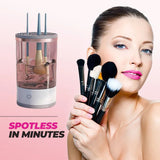 Elektrische Make-up Borstelreiniger | Automatisch Reinigen & Drogen | Compact Ontwerp 16×9cm