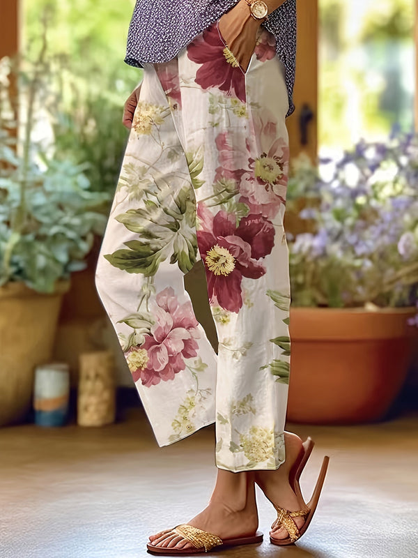 Gedrukte cropped broeken voor dames | Zomer