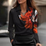 Kyra Satijnen Blouse | Elegant & Dagelijks Draagbaar | Champagnekleur | Vloeiende Stof